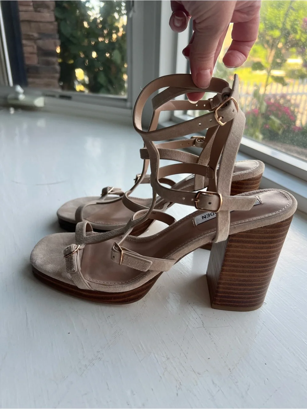 Steve Madden Daelene Leather Sandals, 8.5